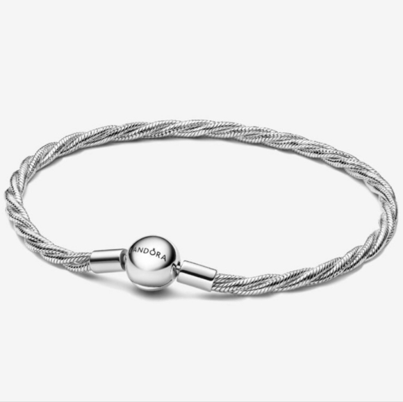 Pandora Round Pandora Clasp Twisted Snake ChainSterling silver - Picture 2 of 6